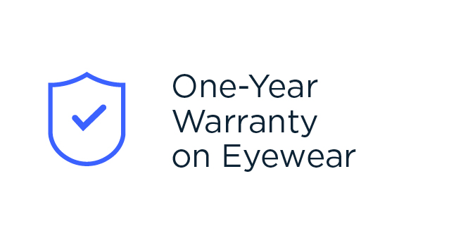 One Year Warranty on Eyewear