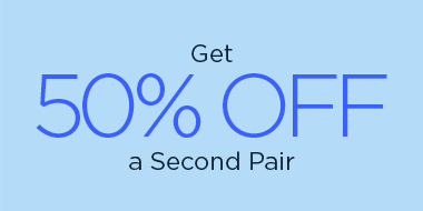 Get 50% off a second pair of glasses